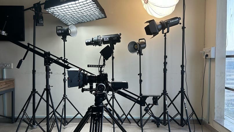 equipment of video production company in ahmedabad cosmos production